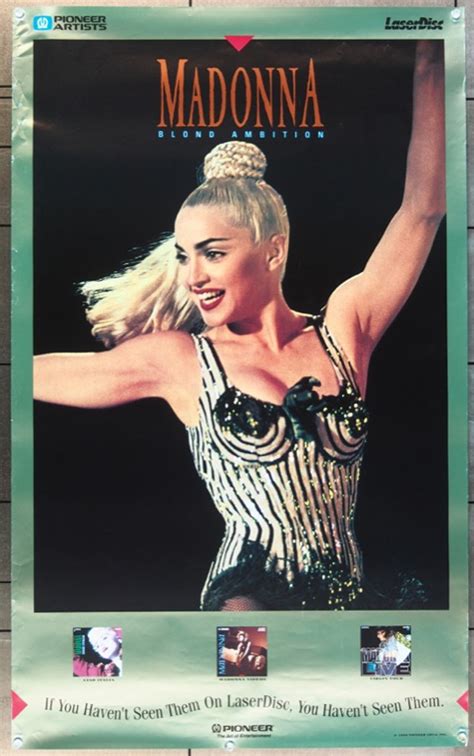 Rare Vintage 90s Madonna Blond Ambition 90 World Tour Live Laser Directly Managed Store
