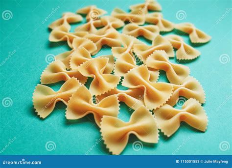 Farfalle Bow Ties Pasta Butterfly Pasta Stock Image Image Of Rice