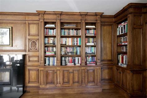 Georgian Style Oak Panelled Library Project 1185