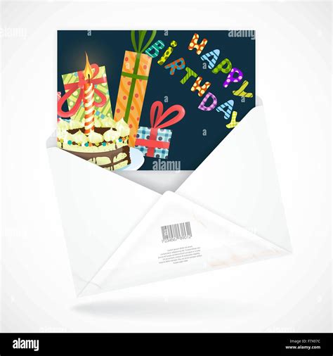 Postal Envelopes With Greeting Card Stock Vector Image And Art Alamy