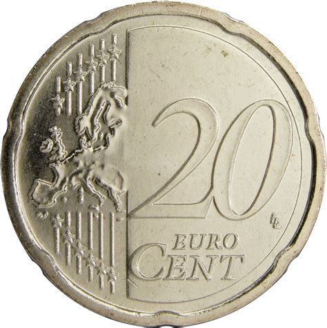 20 Euro Cents 2nd Map Estonia Numista