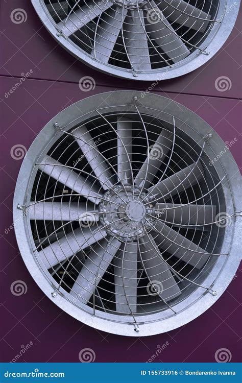 Huge Industrial Cooling Fan Big Cooler Element Stock Photo Image Of