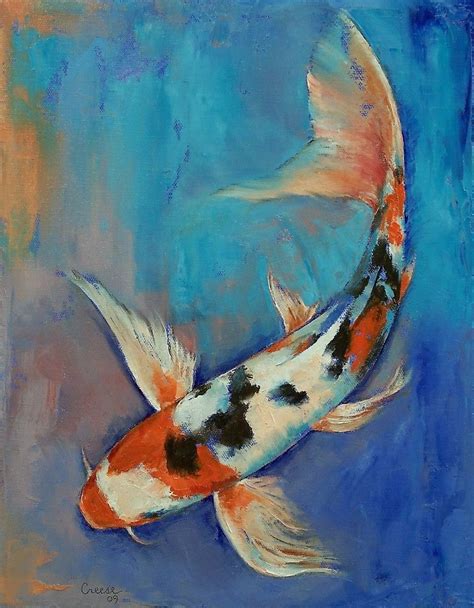 Peces Koi Painting Koi Art Fish Painting