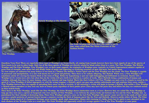 Guardian Verse Fact Curse Of The Wendigo By Wolfblade111 On Deviantart