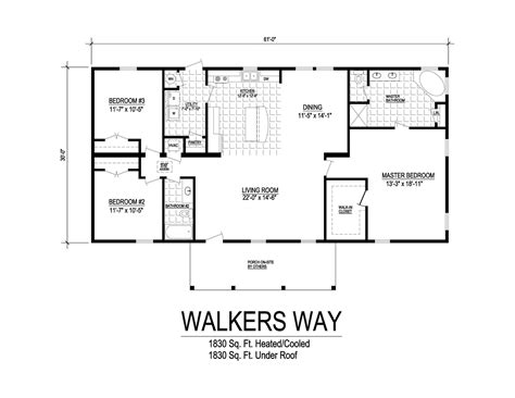 It comes in two different versions giving you the same floor plan with alternate exteriors.a vaulted family room is the heart of this home. Walkers Way Floorplan | Building systems, Floor plans, Modular homes