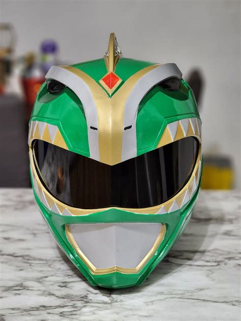 Tokujay Green Ranger Helmet Etsy