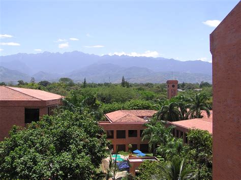 University Icesi And Farallones Of Cali With Mountains Behind In The