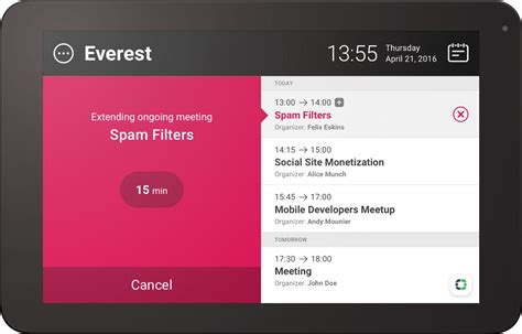 Meeting scheduler works seamlessly with your google or outlook calendar. Cloud and On-Premise Update | MeetingRoomApp