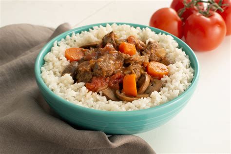 Easy Roasted Beef Stew With White Rice Minute Rice