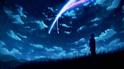 1920x1080 Comet Sky Wallpaper From The Movie Your Name Wallpaper