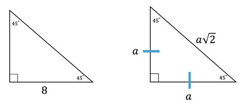 45 45 90 Triangle Math Lessons