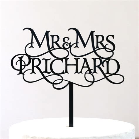 Custom Magical Mr And Mrs Cake Topper Sandra Dillon Design