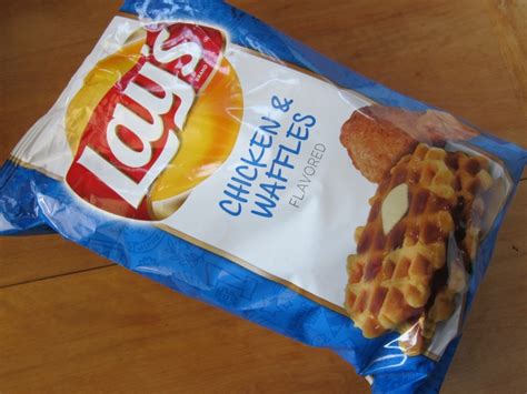 Review Lays Chicken And Waffles Potato Chips Brand Eating