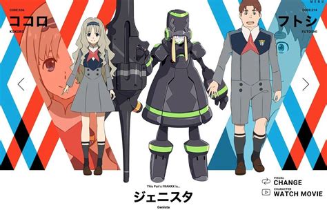 All Character Designs For Trigger And A1 Pictures Anime Darling In The