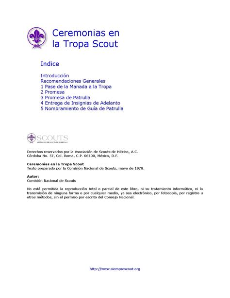 Ceremonias Tropa Scout By Provincia Durango Asmac Issuu