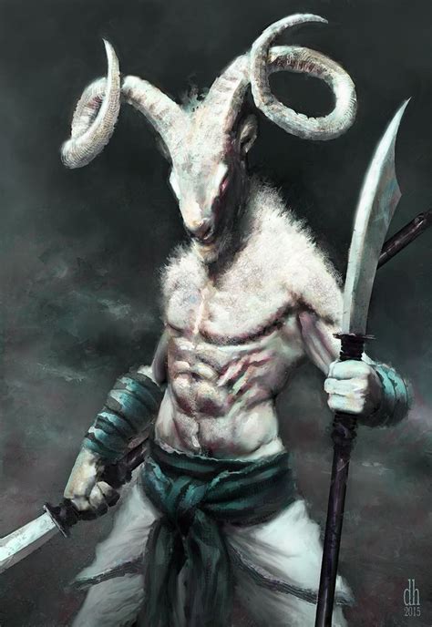 Year Of The Goat By Damon Hellandbrand Character Art Mythical
