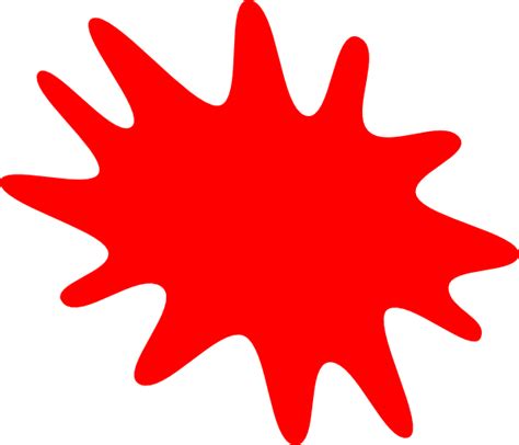 Red Paint Splatter Clip Art At Vector Clip Art Online