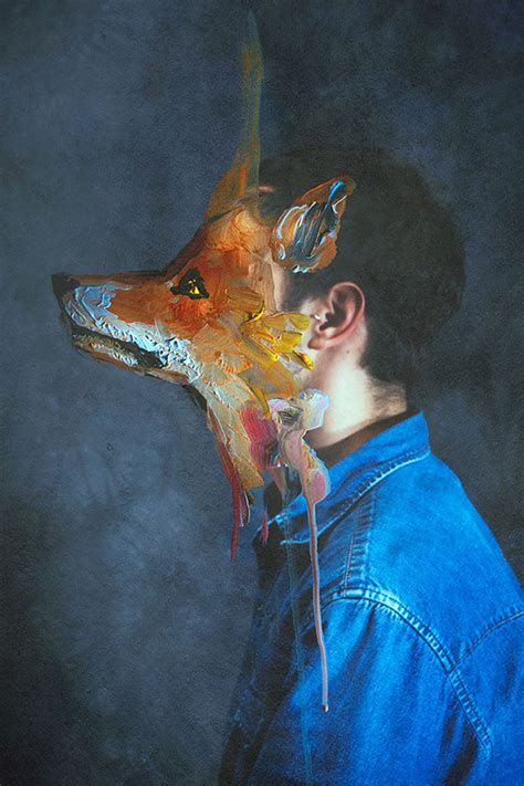 Paintings Merged With Photographs Combine Crafts Into Seamless Art