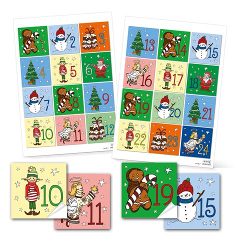 Mit hilfe von stickern und aufklebern lassen sich eine vielzahl kreativer, einzigartiger sowie besonders langfristiger marketingmaßnahmen umsetzen: Bastel-Set 24 Adventskalender Zahlen Nummern Aufkleber von ...