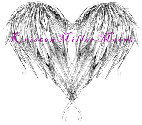 Sometimes, this kind of tattoo is mistakenly seen as wings of a bird. angel wing tattoo design by KristenMM on DeviantArt
