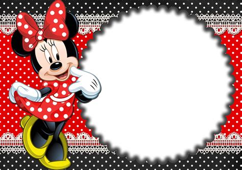 Artes Da Festa Minnie Mouse Frame Png Transparentní Png 1600x1131