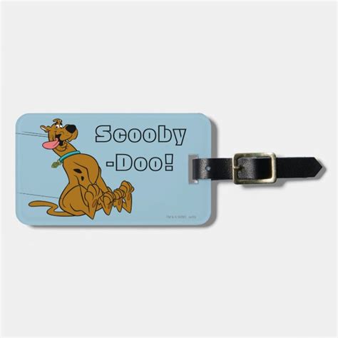 Scooby Doo Slide With Tongue Out Luggage Tag