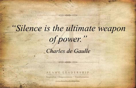 Al Inspiring Quote On Silence Alame Leadership