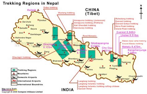 Nepal Trekking Map Trekking In Nepal Nepal Trekking Map Pakistan Travel