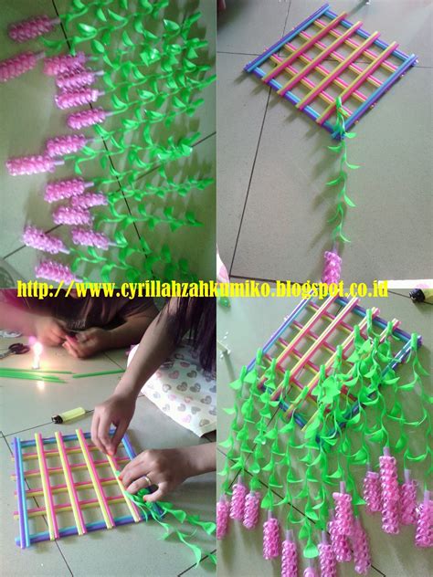 30+ Langkah Langkah Membuat Hiasan Dinding Dari Sedotan Plastik