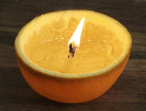 Orange Peel Candle Easy Diy Hack Diy Thrill