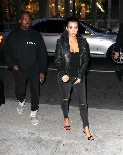 Kim Kardashian And Kanye West Head For Dinner In Nyc Celeb Donut