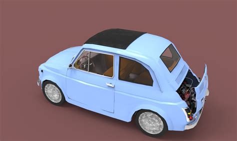 Fiat 500l Free 3d Model Cgtrader