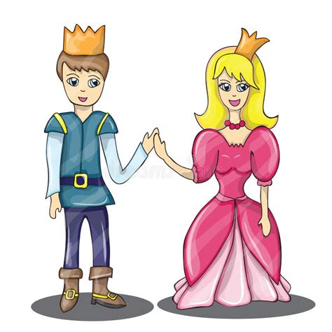 Príncipe Y Princesa En Amor Ilustración Del Vector Ilustración De
