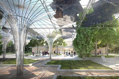Green plaza design idea for sketch up plaza design. Roof landscape design - Design Ideas