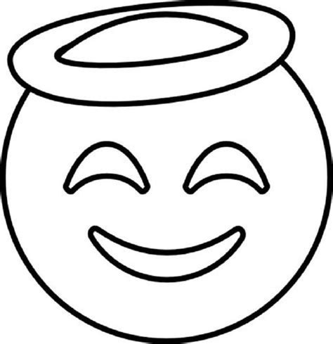 Download and print these free smiley face coloring pages for free. Emoji Angel Coloring Pages | Emoji coloring pages, Emoji ...