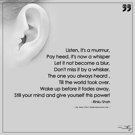 Listen To Your Intuition Listen To Your Intuition Life Quotes