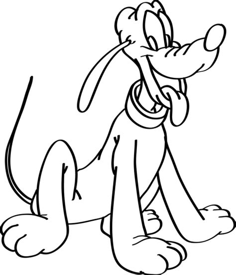 Pluto Dibujos De Pluto Disney Para Colorear Dibujos F Ciles De Hacer