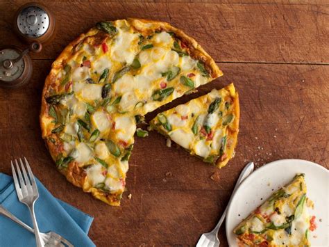 Frittata With Asparagus Tomato And Fontina Recipe Giada De