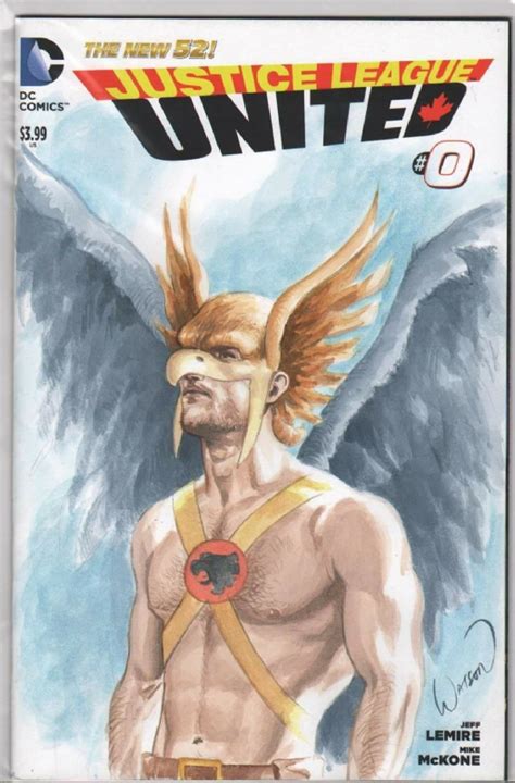 Hawkman Justice League In Stephen Curtiss Commissions Comic Art