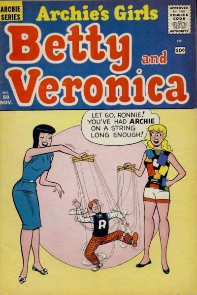 Gcd Cover Archies Girls Betty And Veronica 59 Archie Comics
