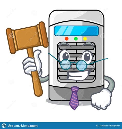 Judge Air Cooler In The Cartoon Shape Stock Vector Illustration Of
