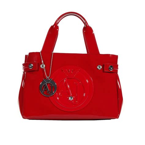 Giorgio Armani Handbag Patent Leather Classic Mini Shopping Bag Rh