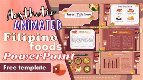 Aesthetic Filipino Foods Inspired Powerpoint Template Ppt 1 Free