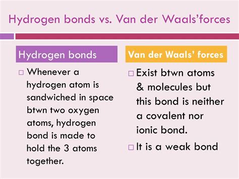 Van der waals bonds are due to random shifts in electron density, creating temporary partial charges that attract each other. PPT - Ch.5 J.C. Rowe PowerPoint Presentation, free ...