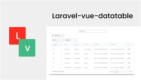 Laravel Datatable Laravel And Vue Packages To Create Data Table