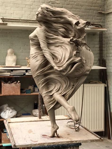 A Sculpture Of A Woman S Body Is Being Worked On In An Art Studio