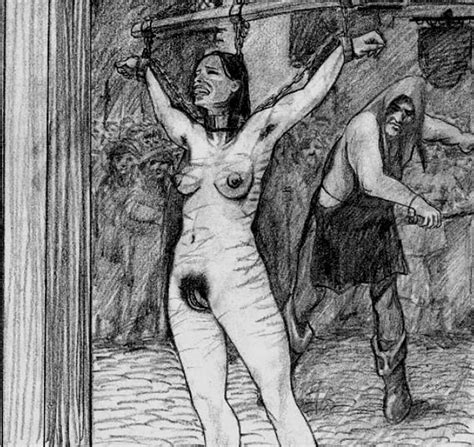 Naked Female Prisoners Tortured Drawings