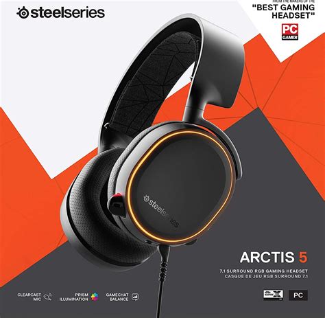 Arctic 5 combines cutting edge audio technology with independent game and chat controls and steelseries has fueled the gaming industry for over 15 years by creating innovative new products. SteelSeries Arctis 5 (2019 Edition) RGB Illuminated Gaming ...