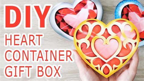 How To Make Heart Container Shaped T Box The Legend Of Zelda