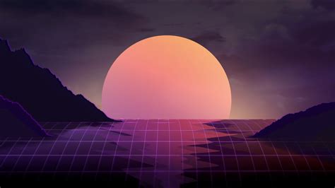 1920x1080 Resolution Vapor Wave Sunset 1080p Laptop Full Hd Wallpaper